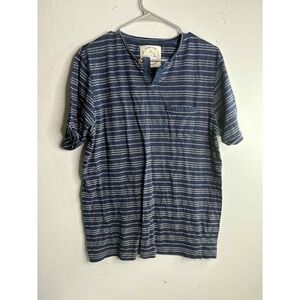 Blue striped native code shirt size large